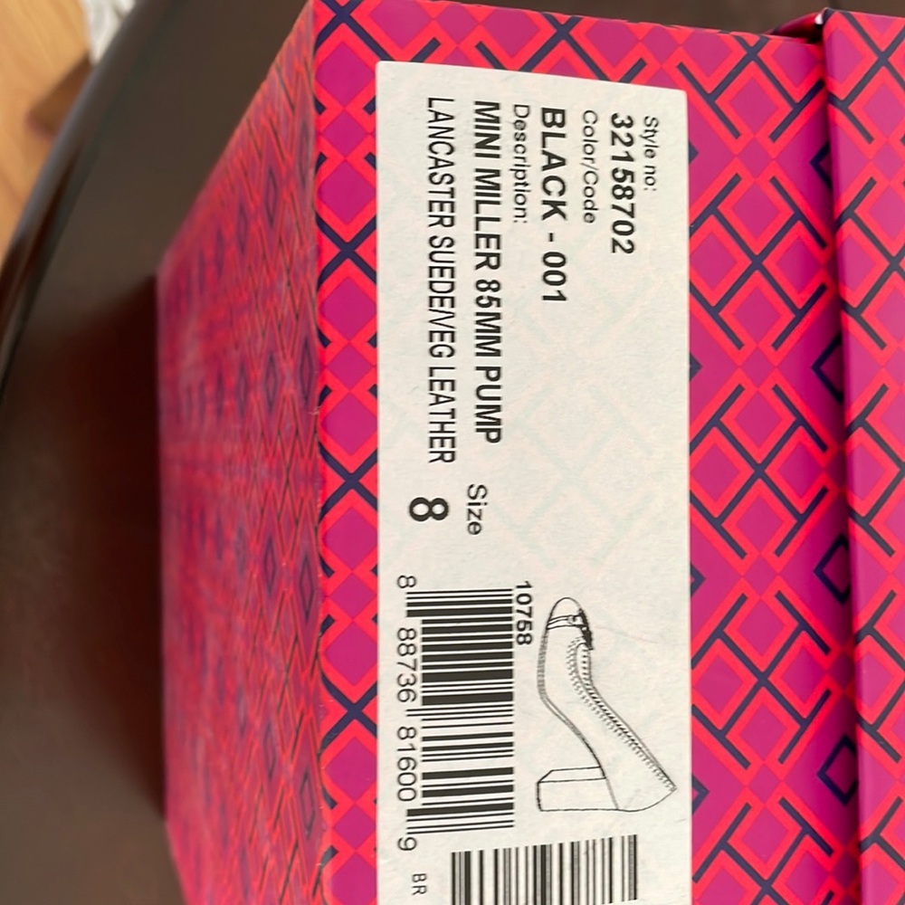 Tory Burch Pumps Size 8 Black Suede